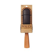 Red Premium Evergreen 100% Wood Mini Paddle Brush #HH203 - $7.59