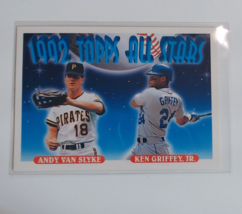 1993 Topps All Stars Ken Griffey Jr and Andy Van Slyke #405 - £11.92 GBP