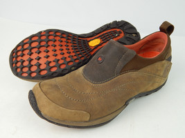 Merrell Nova Moc light brown leather Women&#39;s slip on shoes Size 6 M Near Mint - £21.89 GBP