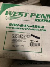 West Penn 253241BGY1000 4C 22G Stranded, Shielded Plenum Communication C... - $190.00
