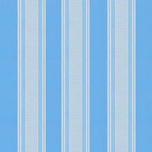 17.7&quot; X 196&quot; Blue And White Stripe Wallpaper Peel And Stick Wallpaper For - £32.04 GBP