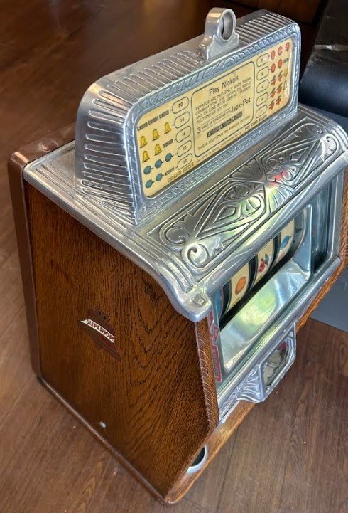 Caille Superior Deluxe 5c 4 Reel Slot Machine Circa 1930's Item image 5