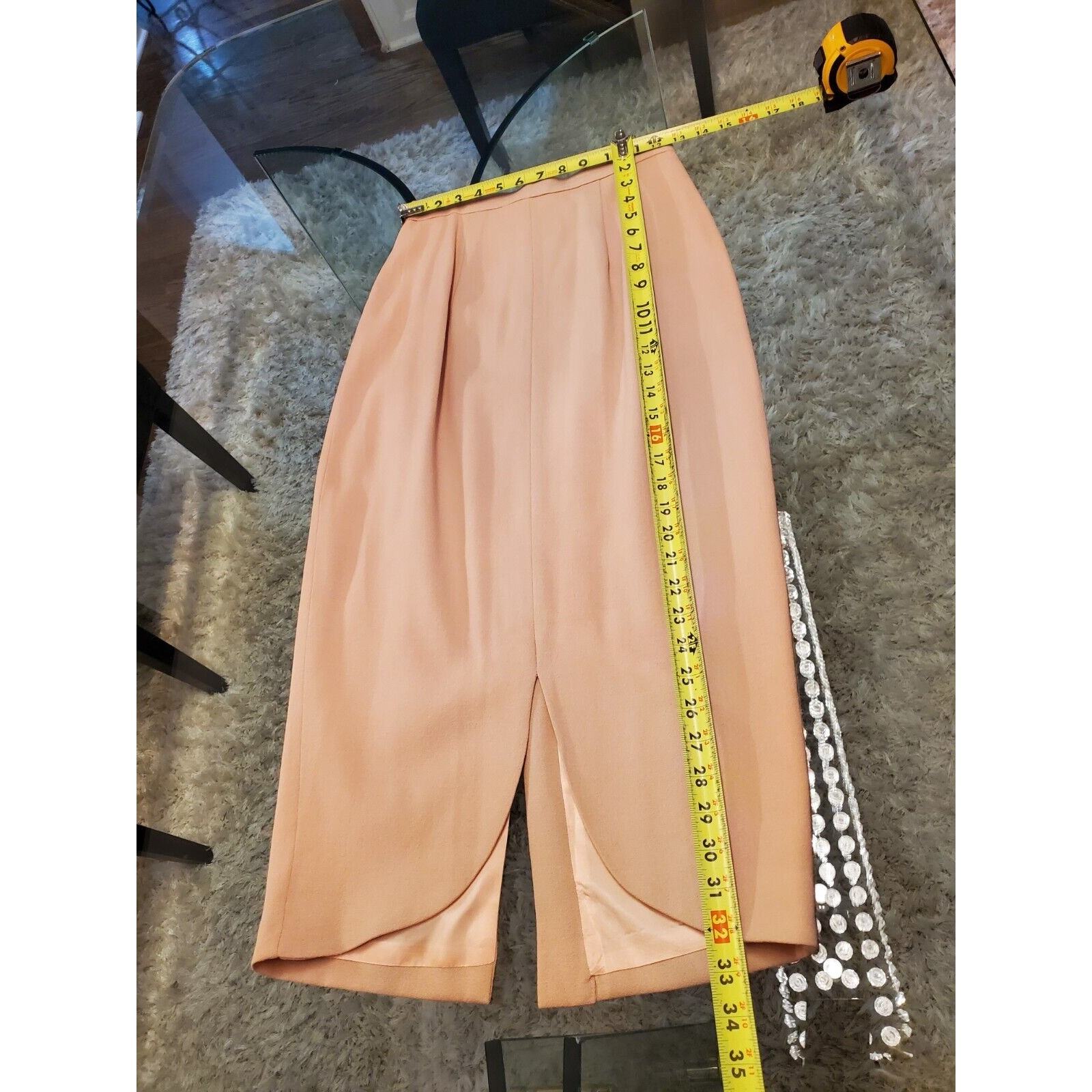 VTG New Classics Casual Corner Beige Single Breasted Blazer& Skirt 2 Pc's Suit 4 Item image 11