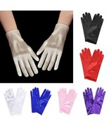 Women Satin Warm Gloves Velvet Full Finger Gloves Warm Cozy Gloves 17 Co... - £5.49 GBP
