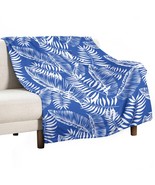 Mondxflaur Throw Blanket Flannel Palm Leaf For Living Room Loveseat Offi... - $30.17 CAD+