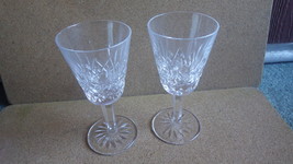 PAIR OF WATERFORD CRYSTAL IRELAND LISMORE WHITE WINE GLASSES - £31.27 GBP
