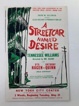 1951 Program New York City Center Uta Hagen in A Streetcar Named Desire - £14.91 GBP