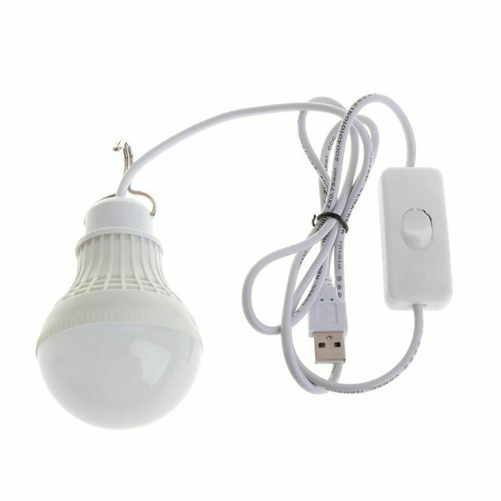 5W Portable LED Camping Bulb Light USB Powered Outdoor Hiking Tent Hanging - £8.84 GBP+