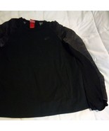 Nike Top Long Sleeve Training Shirt Women&#39;s M Black  - $180.37 MXN