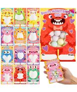JOYIN 72 Pcs Valentines Monster Gift Cards with Bags Candy Holder Cards - $237.20 MXN