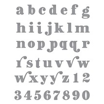 Spellbinders Etched Dies Be Bold Lowercase Alphabet and Numbers - £18.02 GBP