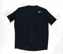 New Nike Boys Medium Youth Baseball Softball Practice Jersey Shirt Black... - $9.60