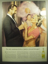 1958 Schweppes Tonic Water Advertisement - Beatrice Kraft - fit for a Sahib - £14.53 GBP