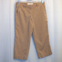 J. Crew Chino Capri Pants Women&#39;s Size 6 Brown - $9.89