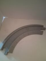 Fisher Price GeoTrax Grey Light Grey Curved Train Track Replacement TURN... - $8.00