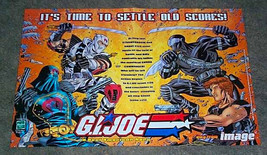 Hasbro GI Joe comic promo poster:Snake-Eyes,Cobra Commander,Stormshadow,Zeck art - £32.96 GBP