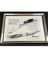 Kabar Folding Hunter #1184 Knife Framed 1974 Magazine Ad Advertisement 5x6&quot; - €6,73 EUR