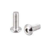 uxcell M4x12mm Machine Screws Hex Socket Round Head Screw 304 Stainless Steel Fa - £10.97 GBP