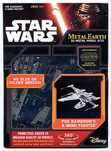 Metal Earth Star Wars Poe Dameron X Wing Fighter 3D Puzzle Micro Model  - $12.86