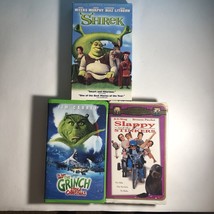 Shrek, How The Grinch Stole Christmas, Sloppy And The Stinkers Lot Of 3 VHS - £4.62 GBP