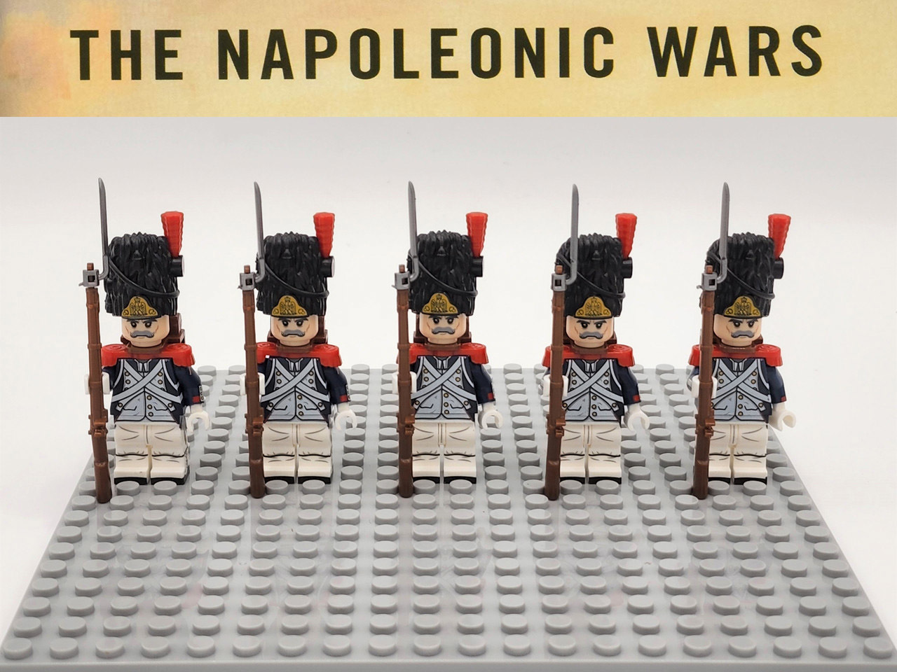 5pcs Napoleonic Wars Grenadiers of the Old Guard Custom Minifigure Toys ... - $11.68