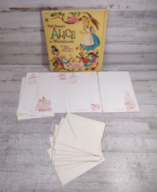 Vintage Walt Disney&#39;s Alice in Wonderland Whitman Notepaper &amp; Envelope Set READ - £18.72 GBP