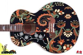 Sticka Steve's Guitar Skin Wrap Reface Re-Skin Traditional Floral Paisle... - $27.71+