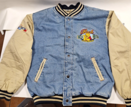 Disney Store Winnie The Pooh “Loyal True Silly Bear”Varsity Denim Jacket Large - $173.24