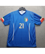 Italia USA Soccer Football Jersey Men Medium Multi Pirlo #21 V-Neck Shor... - $39.62