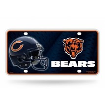 chicago bears nfl football team logo on helmet license plate usa made - £23.97 GBP