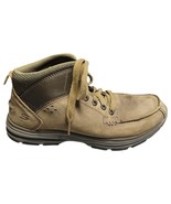 Skechers Classic Fit Boots Mens Size 8.5 Brown Leather Memory Foam Lace ... - $53.59
