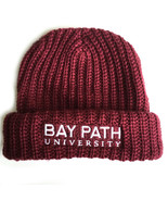 Bay Path University Knit Beanie Warm Winter Hat Unisex Adult One Size Red - $18.49 CAD