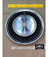 OEM 74 Cadillac Deville 15&quot; TURBINE HUBCAP WHEEL COVER W/CREST EMBLEM #0... - $108.53 CAD