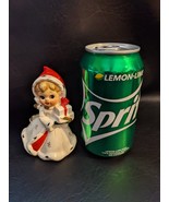 Vintage Napco Céramique Flocon de Neige Mignon Filles Figurine Bougeoir ... - $71.57 CAD