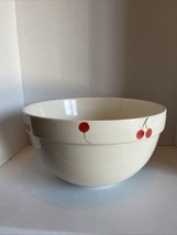 VTG Large Ceramic Cherry Covered Mixing Bowl Made in Portugal 11.5 inX6.5 in - $46.39