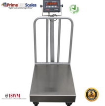 500 lb x 0.1 Legal For Trade Industrial Bench Scale 18&quot; x 24&quot; with Backrails - £467.93 GBP