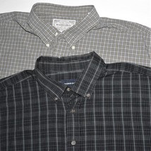 Lot Of 2 Men&#39;s 2XL / Xxl Shirts ~ Harbor Bay &amp; Woods And Gray ~ Black / Gray - £13.40 GBP