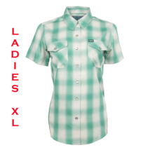 Dixxon Flannel - Claddagh Bamboo Shirt - Short Sleeve - Women&#39;s Xl Green - £54.17 GBP