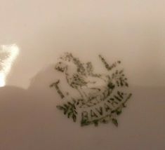 VINTAGE T.L. BAVARIA CHINA BOWL WITH ROSE PATTERN 10 1/4" WIDE image 3