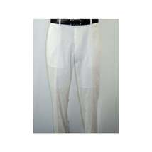 Mens 2pc Stacy Adams leisure suit Linen Cotton With Embroidery 3670 White Blue image 3