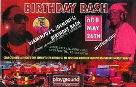 Djamin&#39;s Bithday Bash Las Vegas Promo Card - $1.95