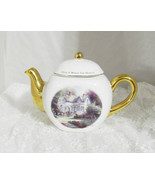 Thomas Kincade Home Is Where The Heart Is Teapot - 6&quot; tall x 8 1/2&quot; Wide - £11.19 GBP