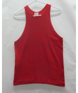 VTG 80s 90s Nike Gray Tag Red Deep Cut Gym Workout Tank Top Sleeveless S... - $37.95