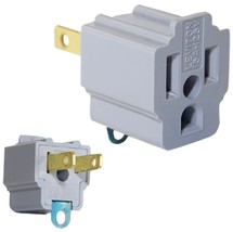 1 AC OUTLET ADAPTER 3 prong Convert 2 blade grounding Cheater Plug LEVIT... - $342.44 MXN