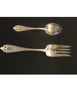 Old Colony Rogers 1847 XXX Silverplate  Medium Meat Fork &amp; Sugar Spoon E... - $44.99