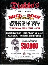 Diablo&#39;s Rock the Roof Battle of the Bands Las Vegas Promo Card - £3.15 GBP