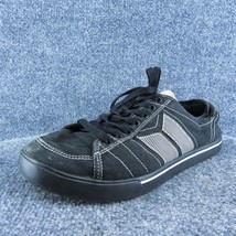 Macbeth  Men Sneaker Shoes Black Fabric Lace Up Size 9 Medium - £19.78 GBP