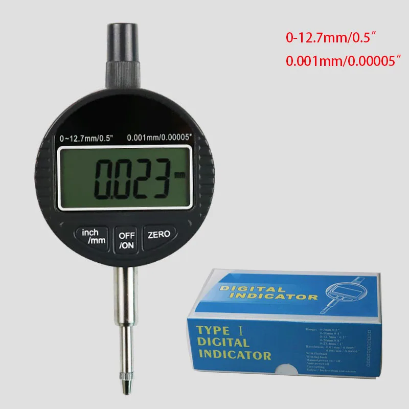 0-12.7mm/0.5&quot; 0-25.4mm/1&quot; Range Gauge Digital Dial indicator Precision T... - $6,765.24 MXN