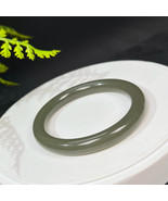 Natural Certified Green Lake Hetian Nephrite Bangle 58MM - $1,309.99