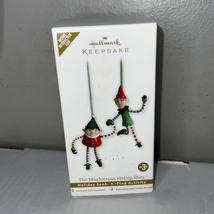 HALLMARK MISCHIEVOUS HIDING ELVES DATED 2011 KEEPSAKE ORNAMENT - £10.78 GBP